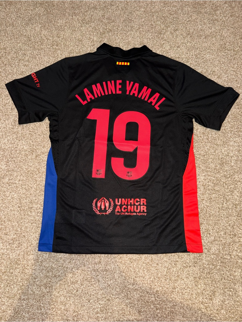 Nike FC Barcelona 2024/2025 Lamine Yamal #19 Men’s Away Fans Soccer Jersey 🆕